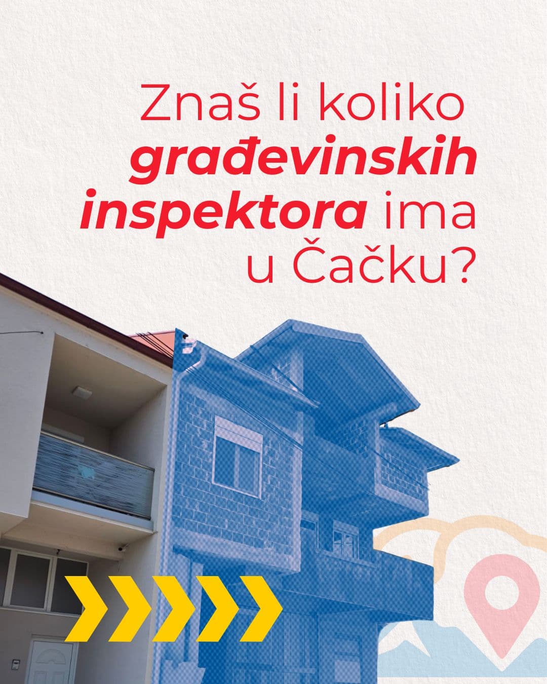 Znaš li koliko građevinskih inspektora ima u Čačku?